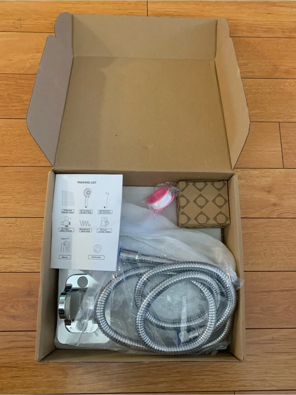 Rain Shower Head with 10 Inch Adjustable High Pressure Handheld. New